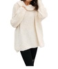 popcorn and a movie sweater in ivory