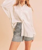 delilah shirt in ivory