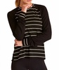 breeze sweatshirt in black/white