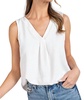 v-neck tank top in white
