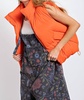 everlasting love puffer vest in orange