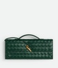 Small Leather Top-Handle Clutch Bag