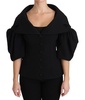 Dolce & Gabbana  Black Formal Coat Virgin Wool Jacket