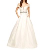 bustier gown in champagne