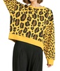 wild leopard sweater in yellow mix