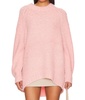 teddy sweater tunic in pale rosette