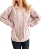 on the fritz fringe sweater in beige