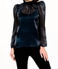 watson blouse in indigo organza