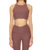spacedye enlighten long line bra in truffle heather