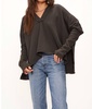odyssey seamed hoodie in vintage black