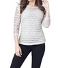 open stitch pullover in sand