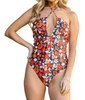 changing tides halter swimsuit in black