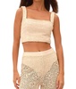 kosia jardim crop top in nude