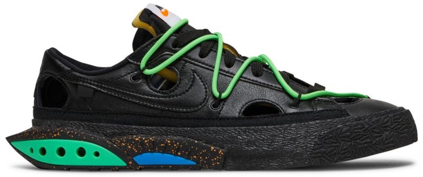 blazer low off-white black electro green