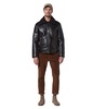 Andrew Marc Men's Faux Leather Sherling Jacket