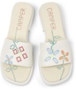 White Leather Sandals for Women.