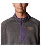 Men's Charcoal LSU Tigers Canyon Point Omni-Shield Raglan Half-Zip Top