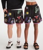 nba team logos mesh shorts 6"