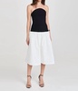 valencia dress in black/white