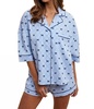 rainy day pajamas in blue