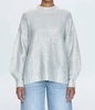 carlen mock neck sweater in snow disco