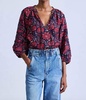 tule top in aqua di fiore fig
