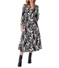 delphie dress in black leopard