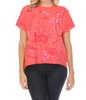 cassia raw detail swing tee in guava