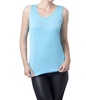 bra-friendly tunic tank top in turquoise
