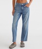 mid-rise straight ankle jean