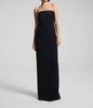 elizabeth strapless embellished gown in black/jet