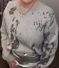 dreamscape knit sweater in silver