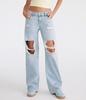 low-rise baggy wide leg lightweight luxe jean