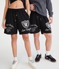 las vegas raiders mesh shorts 6"