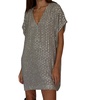 sequin dress in grey