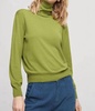 turtleneck in lime green