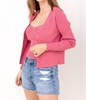 spring roll sweater in deep lipstick
