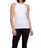 cami luxury halter tank top in white