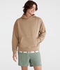 tonal logo boxy terry pullover hoodie