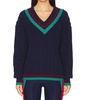 montana collegiate sweater in ultramarine colorblock