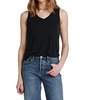 ellis v-neck tank in black