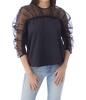 faye blouse in black