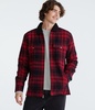 plaid sherpa-lined full-zip flannel shacket