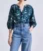 mitte top in aqua di fiore green