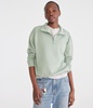 solid oversized quarter-zip sweatshirt