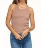 alden tank top in mushroom