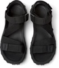 Black Recycled PET Sandals for Men.