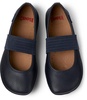 Blue Leather Ballerinas for Kids.
