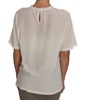 Dolce & Gabbana  White Cream Silk Lace Top Blouse T-Shirt