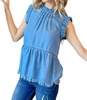 high expectations top in medium wash